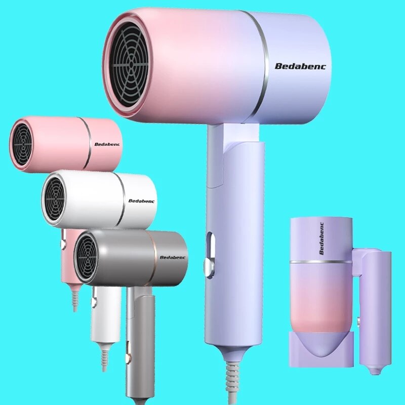 Vouwen Haardroger 220V Met Draagtas Air Anion Haarverzorging Voor Thuis Mini Reizen Föhn Blow Droger draagbare