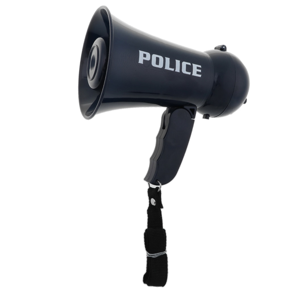 Children Police Officer Megaphone with Sound For Kids Pretend Play Game Toys