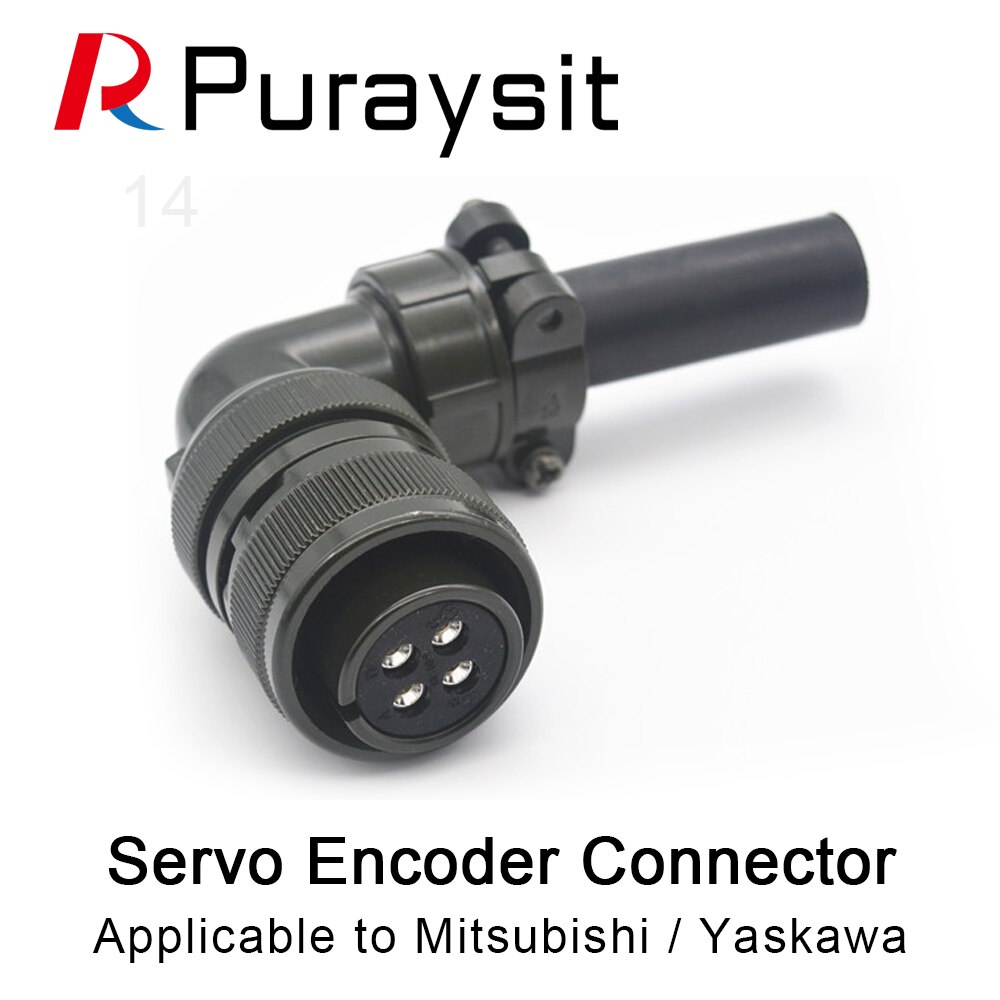 Vliegtuigen Plug Servo Encoder Connector 3108A/18-10 4 Core Motor Hoofd Voor Mitsubishi Yakawa Fanuc Delta