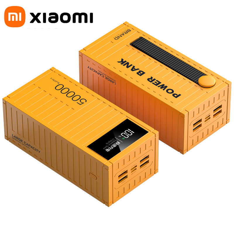 Xiaomi 50000mAh Large Capacity Portable Charging Power Bank With 6 Interfaces Supporting 120W Fast Charging Suitable For iPhone: Transparent