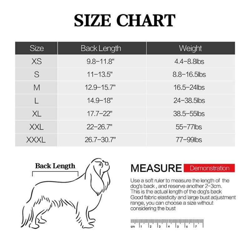 Body para perro, ropa para el hogar, pijama, Mono para perro, protección operativa, mangas largas, cómodo para perros medianos y grandes, XS-3XL
