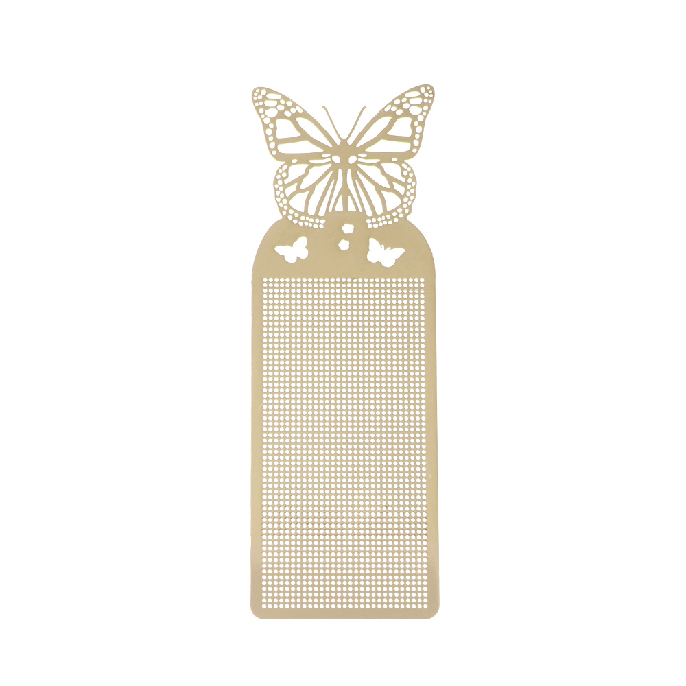 1 Pc Vlinder Uil Diy Craft Kruissteek Bookmark Metalen Zilveren Gouden Handwerken Borduren Ambachten Geteld Cross-Stitching: Butterlfy Gold