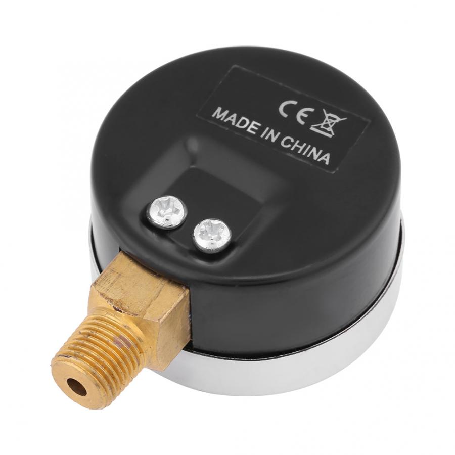 Mini Dial Water Oil Compressor Meter Tyre Pressure Meter Metal Manometer 0-30psi 0-2bar Manifold Digital