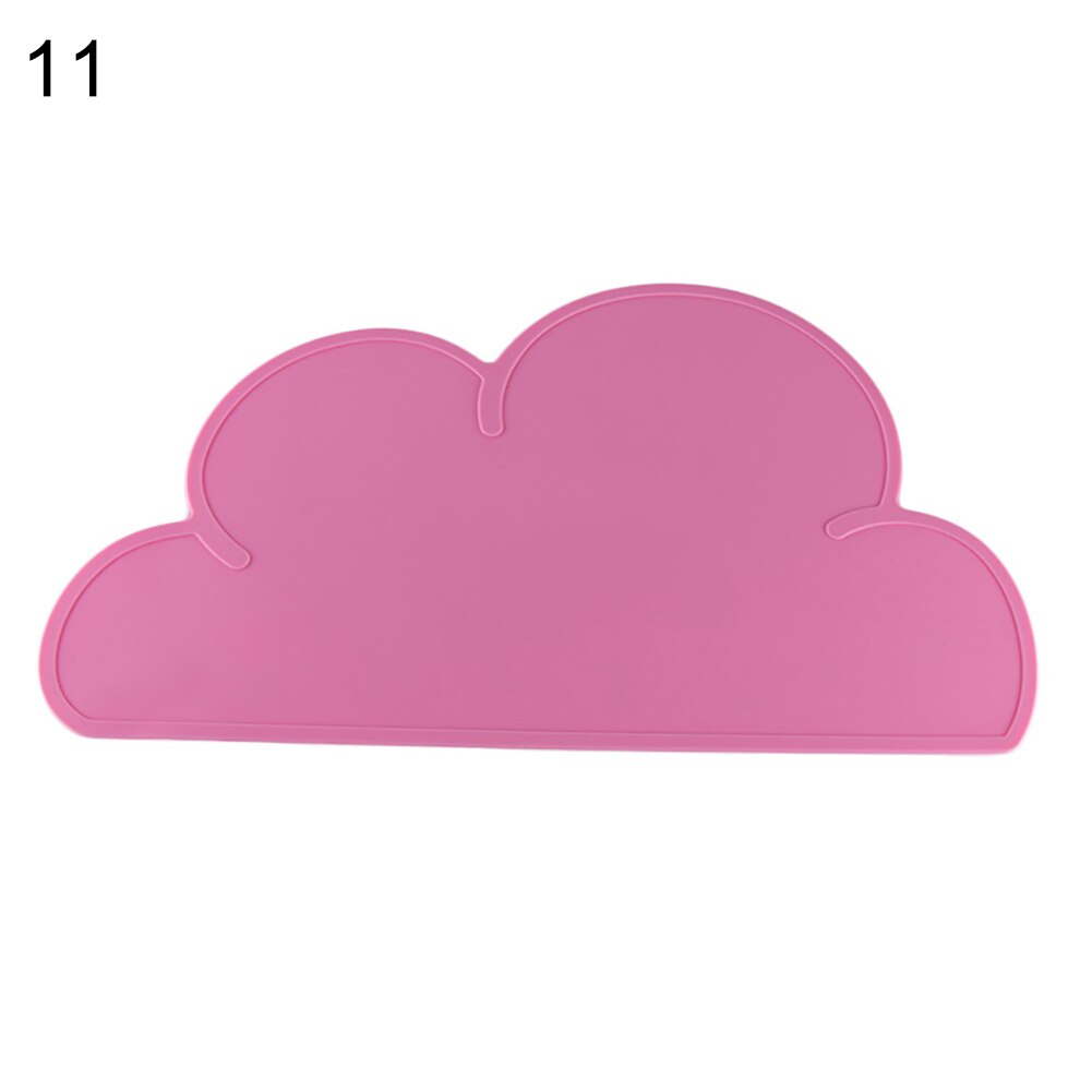Portable Cloud Shaped Silicone Placemat Children Baby Plate Mat Waterproof Tableware Heat Resistant Bowl Pad Home Dinner Tools