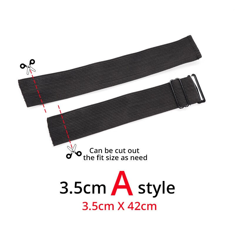 Accesorios de costura para ropa interior, peluca elástica suave, banda elástica de goma elástica negra, gran , 15/25/35/40Mm, superventas: 3.5cm Adjustable A