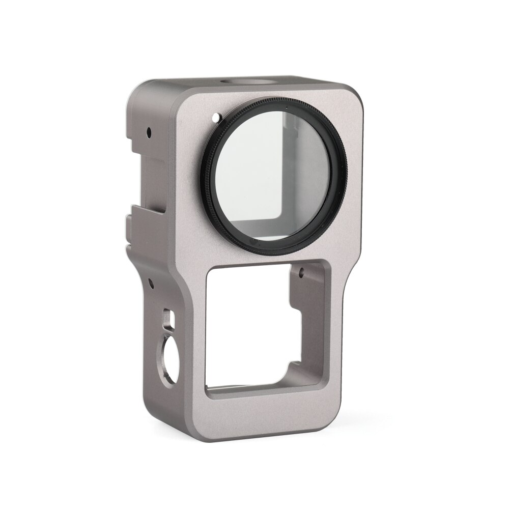 Dji Action 2 Aluminium Beschermhoes Magnetische Frame Shell Behuizing Camera Kooi Case 1/4 Schroef Voor Dji Action 2 accessoires: Type 1 Titanium