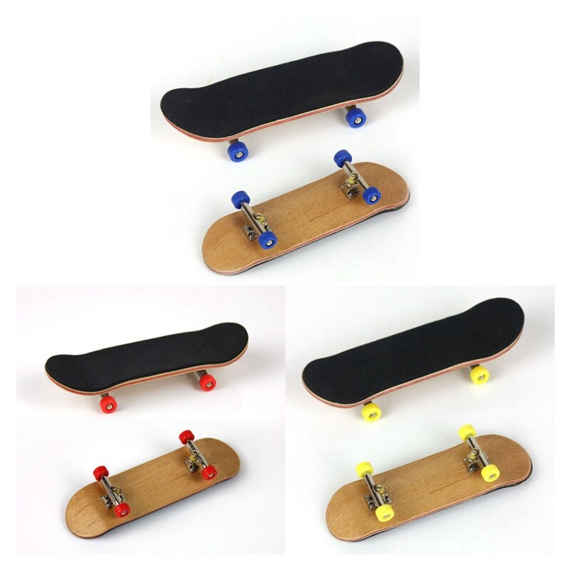 Finger skate board 1 pc tre finger finger skateboards tre basic gripebrett hjul