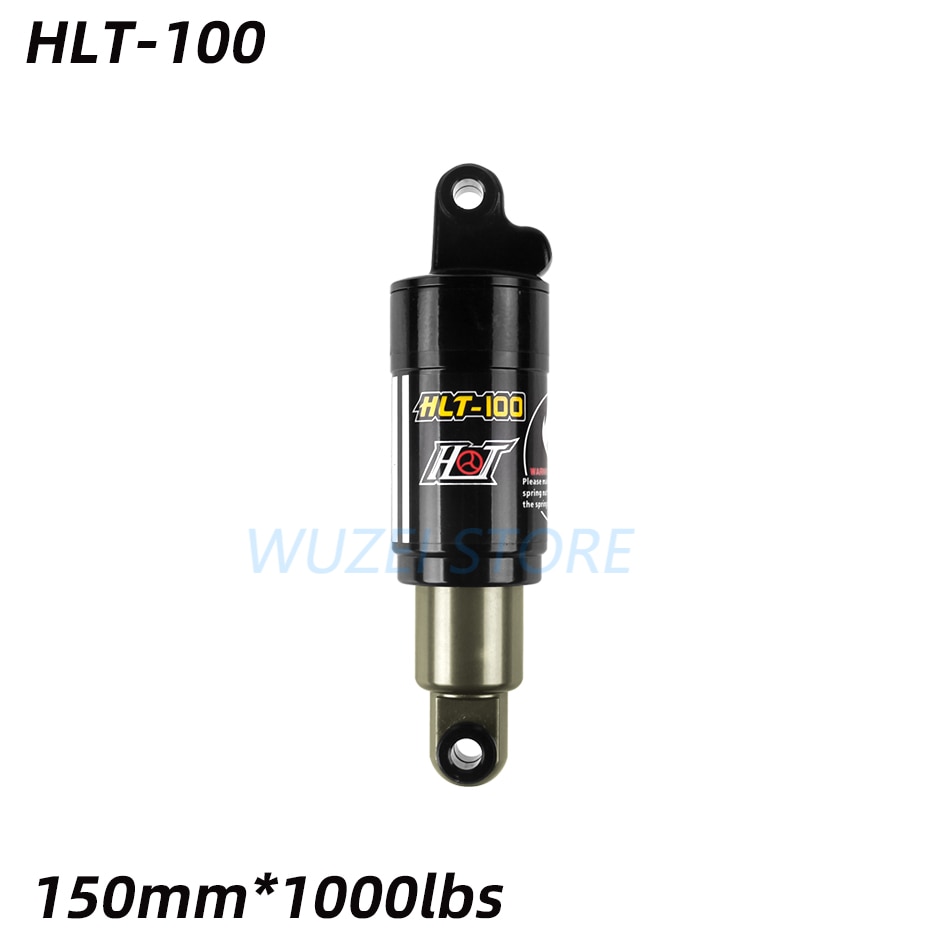 HTL-100 Bike Rear Shocks 125/150/165/185mm Mountain Bicycle Oil Spring Shock 850/1000 lbs Cycle Parts for MTB Electric Snow Bike