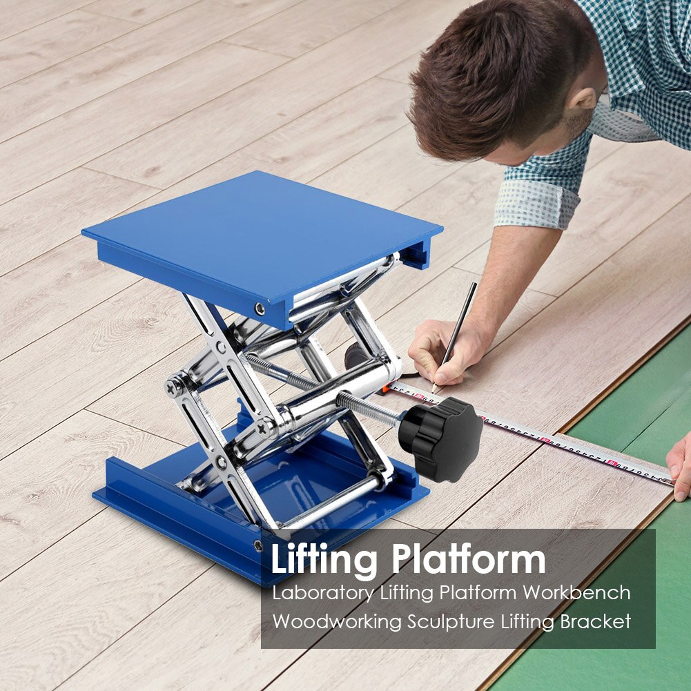 Lift Table Lab Plate Jack Scissor Stand Platform Router Workbench Table Woodworking Lift Laboratory Carpentry Tools Lifting