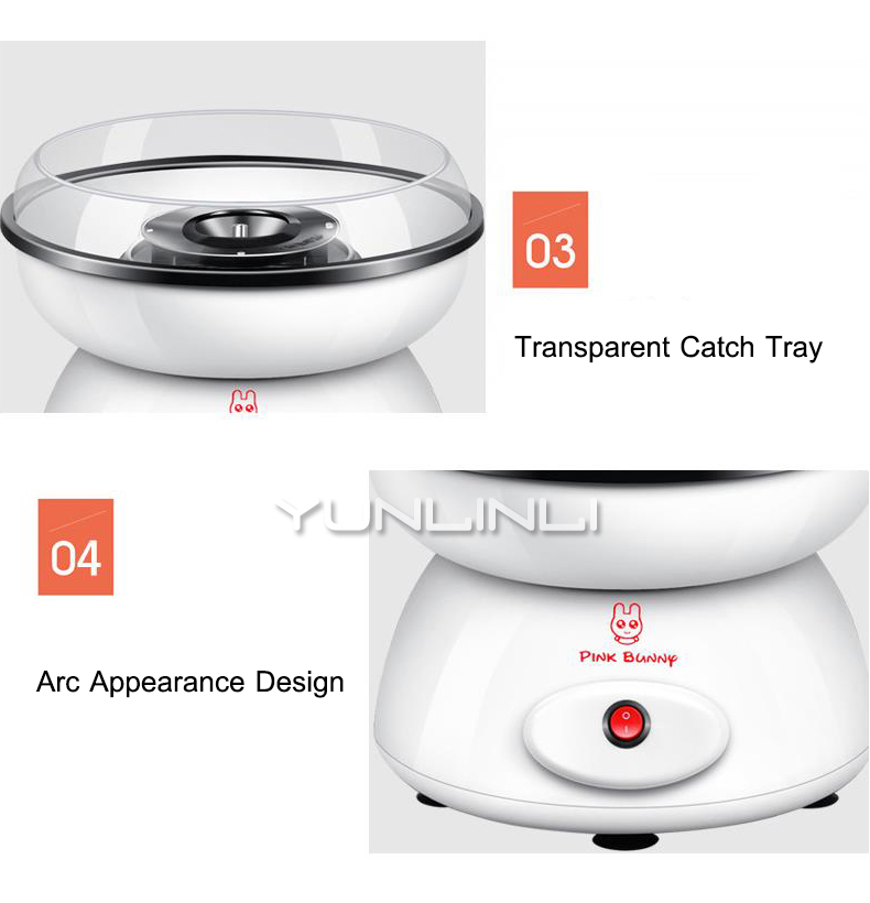 Electric Cotton Candy Machine Household Mini Candy Floss Machine for Children Full-automatic Cotton Candy Maker SBL-2802