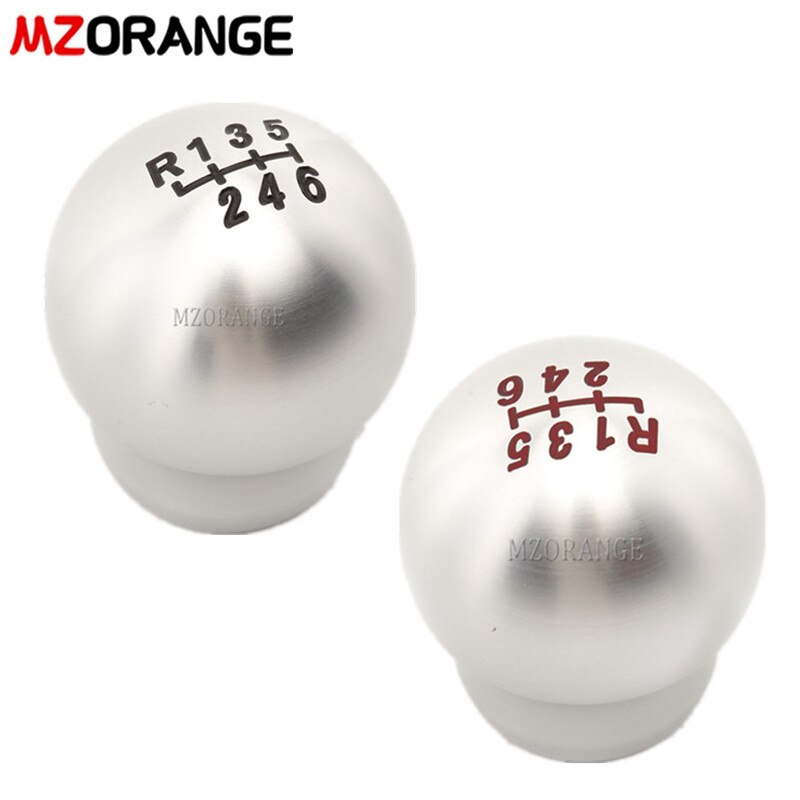 Mzorange 6 gear gearskifte til ford til fiesta st alumium sport racing manuel gear gearknop bil styling