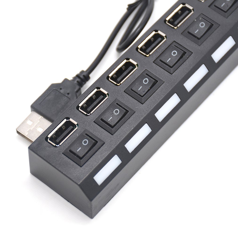 USB 3.0 HUB 2.0 HUB Multi USB Splitter 7 Port Expander Multiple USB 3 Hub with Power Adapter USB3.0 Hub with Switch /