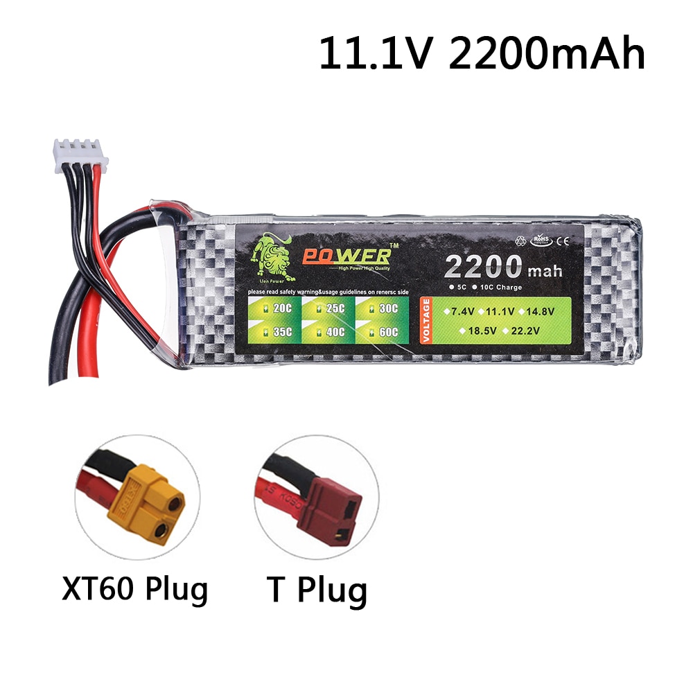 Lion power 3s 11.1v 1500 mah 2200 mah 2800 mah 4200 mah 5200 mah lipo batteri for rc leketøy bil fly helikopter båt batteri