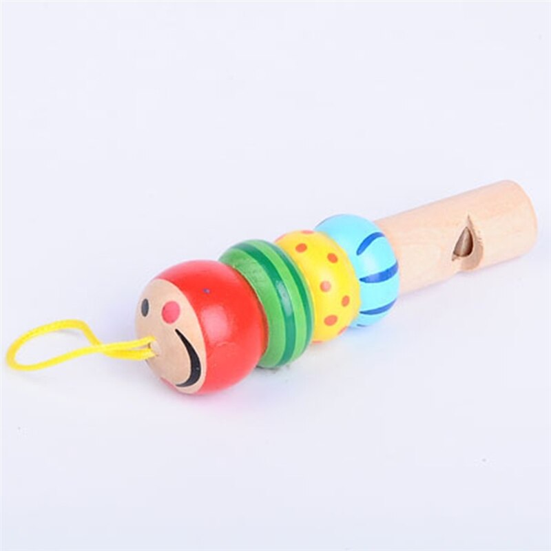 1Pc Funny Toys Musical Instrument for Kids Colorful Wooden Early Learning Educational Musical Instrument Lovely Baby Hand Bells