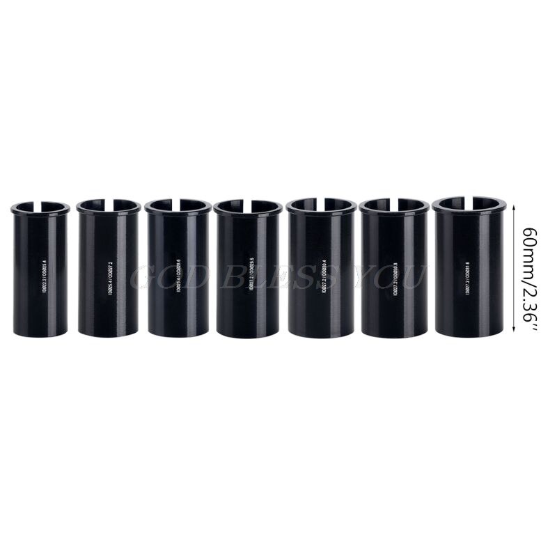 Aluminum Alloy Bicycle Seatpost Sleeve Convert Seat Post Tube Conversion Adapter 22.2/25.4/27.2/28.6/31.6mm