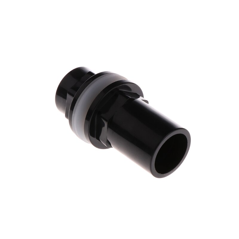 Aquarium Inlet Outlet Fitting Head Water Pipe Fitting Connector 20/25/32/40/50mm 85WC: Black 25mm