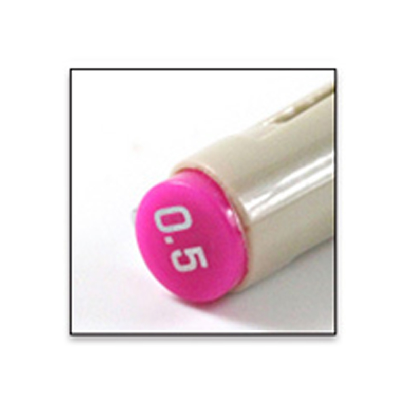 1pcs Colors Micron Line Fineliner Drawing Pen Set 05mm Fine Point Pen Waterproof Technical Pens Markers Sketching Artist Manga: Rose Red