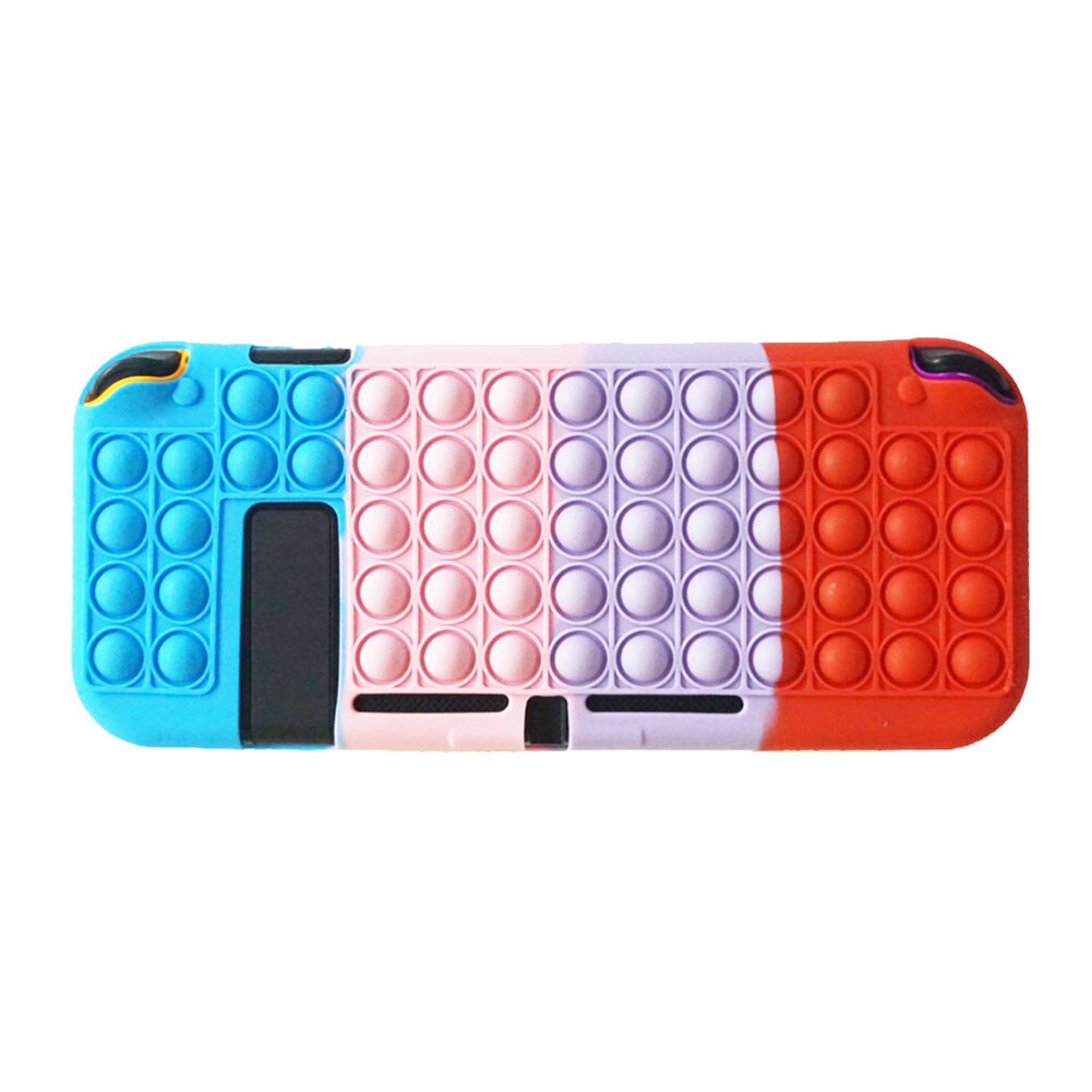 Switch beskyttende skal popite silikone cover bløde ærmer ns controller beskyttelse bagkasse til nintendo switch tilbehør: C
