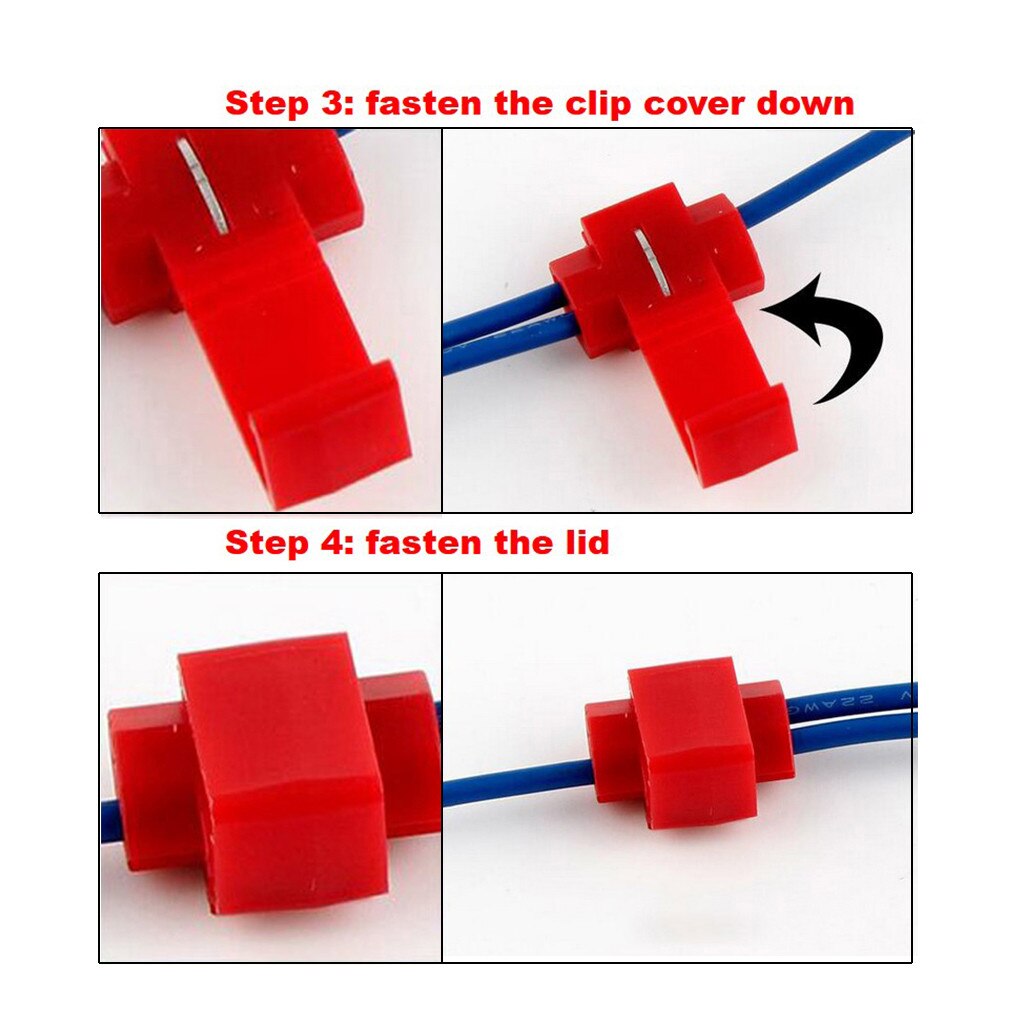 AWG 22-18 Wire Terminals Quick Connector Cable Clamp Connection Clip (10Pcs) Franchise Connection Clip Automotive electronics