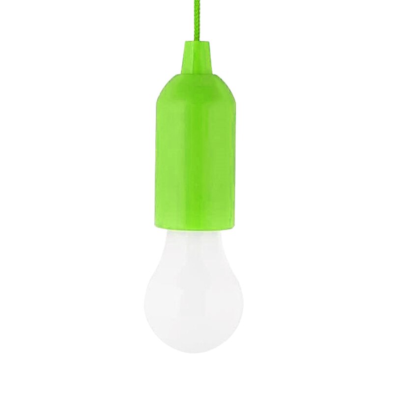 Lámpara colgante de Bombilla LED portátil, linterna de luz nocturna con cordón para tienda de luces de acampada, para fiestas, bodas, festivales, barbacoa: Green