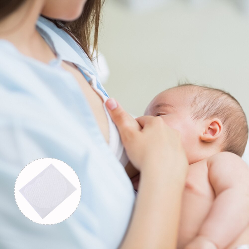1 caixa de pasta de mamilo respirável protetor de mamilo adesivo macio cobertura de mamilo auxiliar de amamentação para senhora mãe mulher