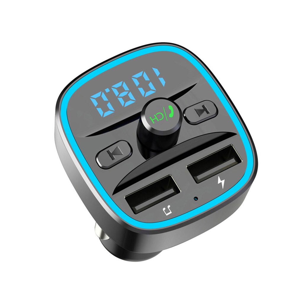 T25 Car FM Transmitter Car Charger Bluetooth MP3 Player Intelligent Voice Navigation 12-24 V In Stock