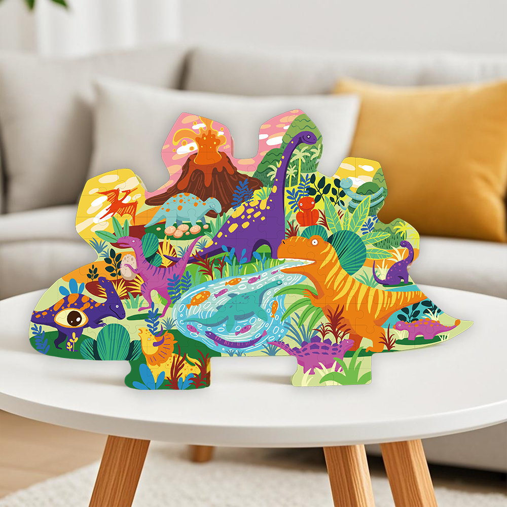 Dinosaur puzzles for children, educational learning toy, animal puzzle for children aged  ab 3 years, table game, toy