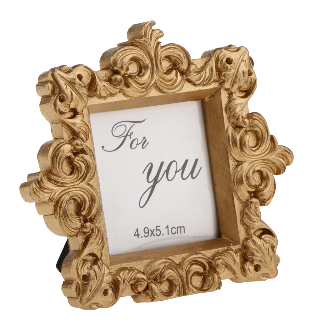 Retro Style Golden Picture Frame Treasure Picture Collection Frame for Birthday Party Decor