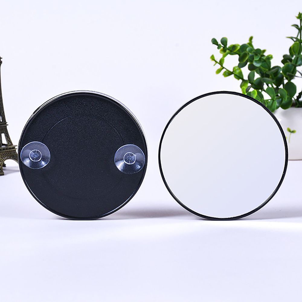 Mini Vergrootglas Make-Up Spiegel Draagbare Cosmetische Spiegel Met Zuignappen Pocket Ronde Zwarte Compacte Spiegel Makeup Tools