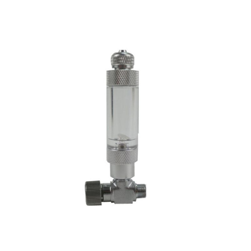 Aquarium  co2 regelaar naaldventiel afstellingsset bubbelkleppen teller mini  co2 enkel/dubbel kopsysteem voor aquarium: Zilverachtig