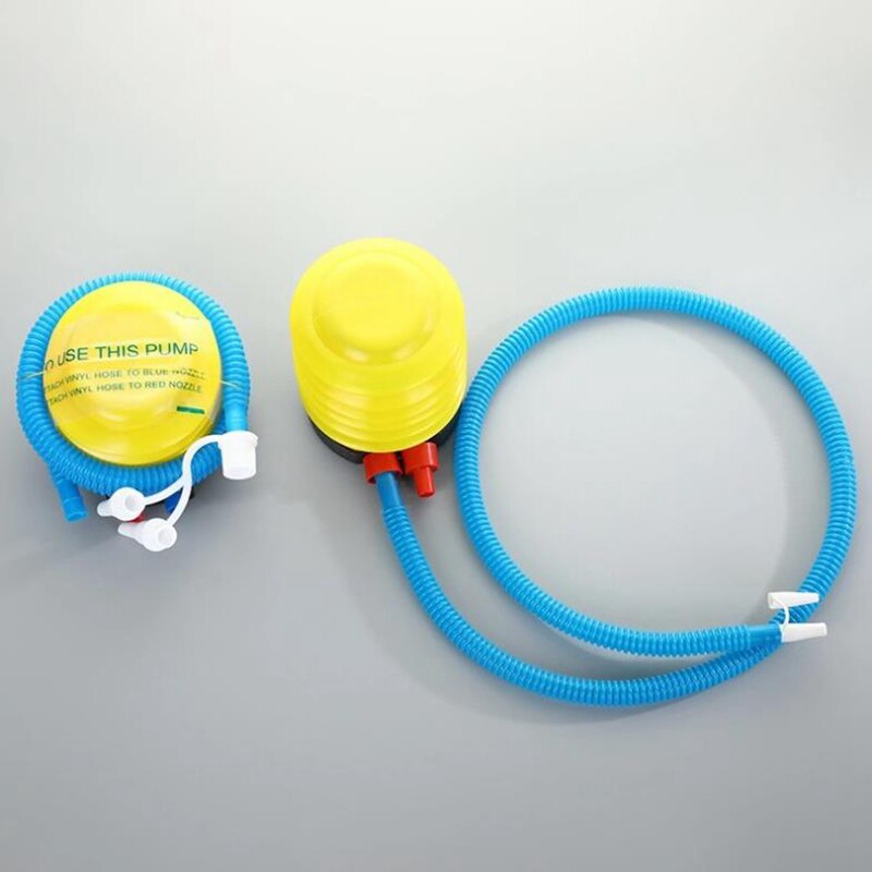 1pc ballon luftpumpe inflator plast diy håndholdt fodpumpe tilfældig farve 3 stilarter folie balloner værktøj fødselsdagsfest forsyninger