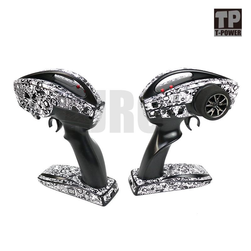 TRAXXAS TQI remote control sticker TRX-4 TRX-6 E-REVO UDR XO-1 SUMMIT XMAXX Rustler SLASH TQI sticker protective film: Black and white
