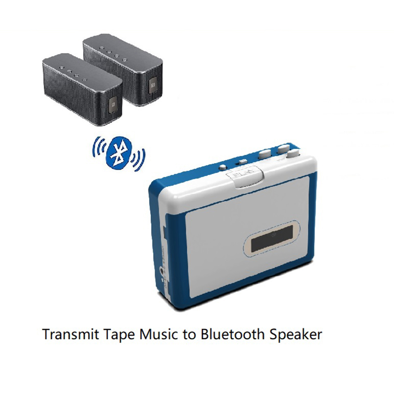 Bluetooth Cassette Player Portable Cassette Tape Player Bluetooth Output to Headphone/Speaker With 3.5mm Headphone Jack