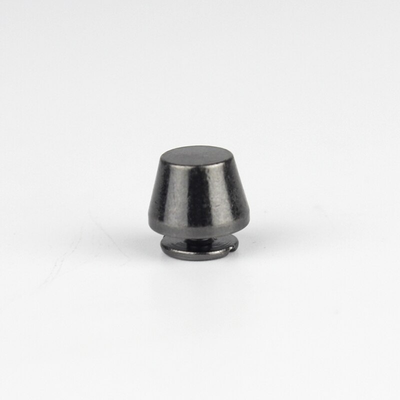Sacs à main 10x7mm, 4 pièces, clous plats en forme de seau, pointes à vis, Rivets, sac artisanal en cuir, décoration: gun metal