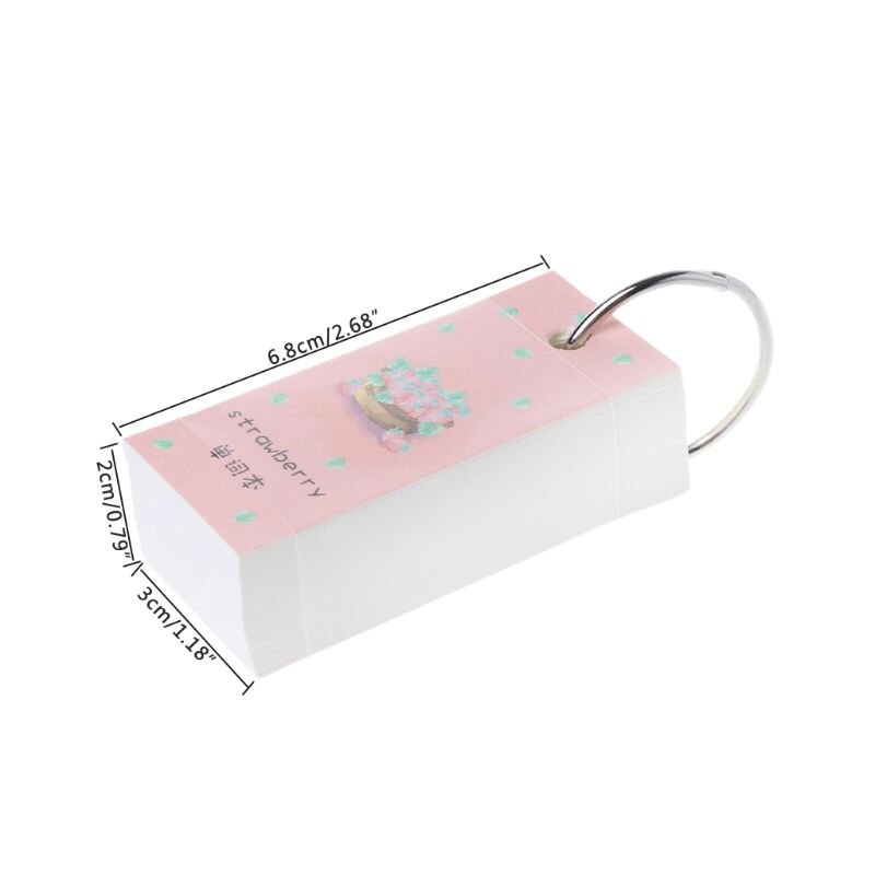 110 Sheets Lovely Mini Notebook School Supply Vocabulary Writing Reciting Book