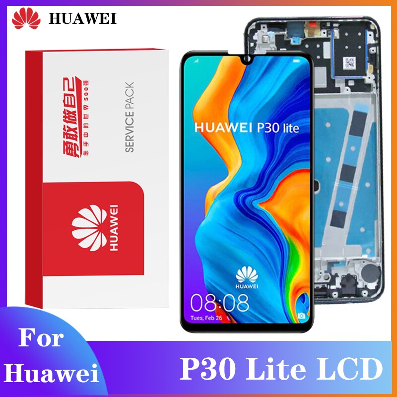 Original Bildschirm für Huawei P30 Lite LCD Display Digitizer Montage Touch Display gelten Huawei Nova 4e LCD Ersatz Teile