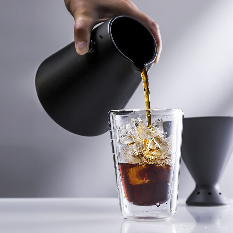 Ceramic Coffee Filter Set Hand Brew Coffee V60 Dripper 650ML Coffee Pot With Filter Cup Household Pour Over Coffee Maker