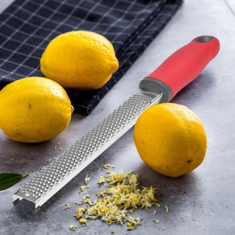 Multifunctionele Rechthoek Staal Gadgets Gereedschap Zester Chocolade Citroen Fruit Keuken Dunschiller P0F2