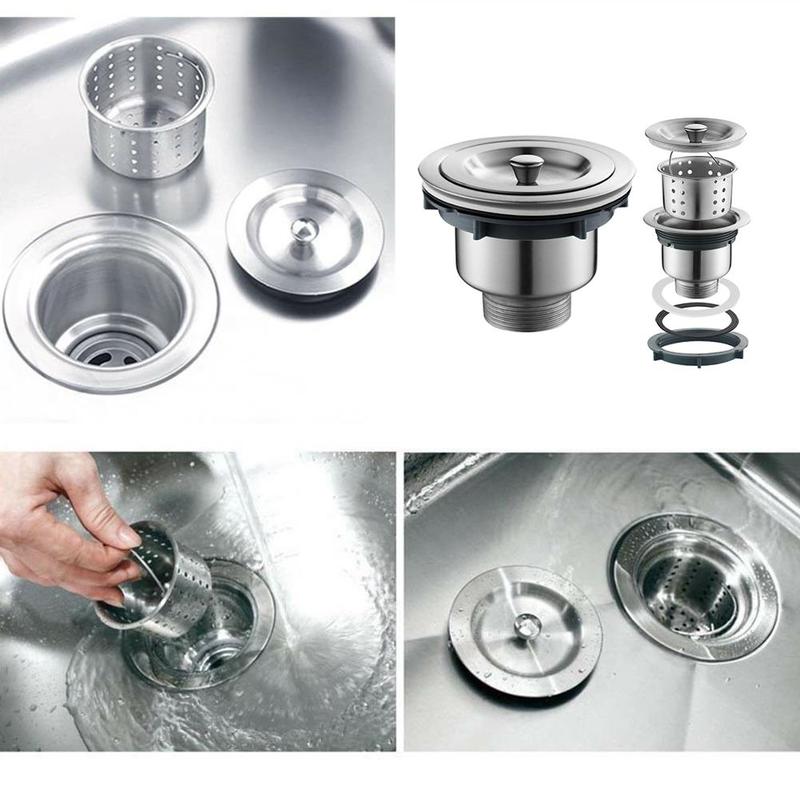 Pial Plug Strainer Kitchen Sink Waste Strainer Plug For Kitchen Steel Strainer For UK Stainless Bathroom Plug Sinks C9B9