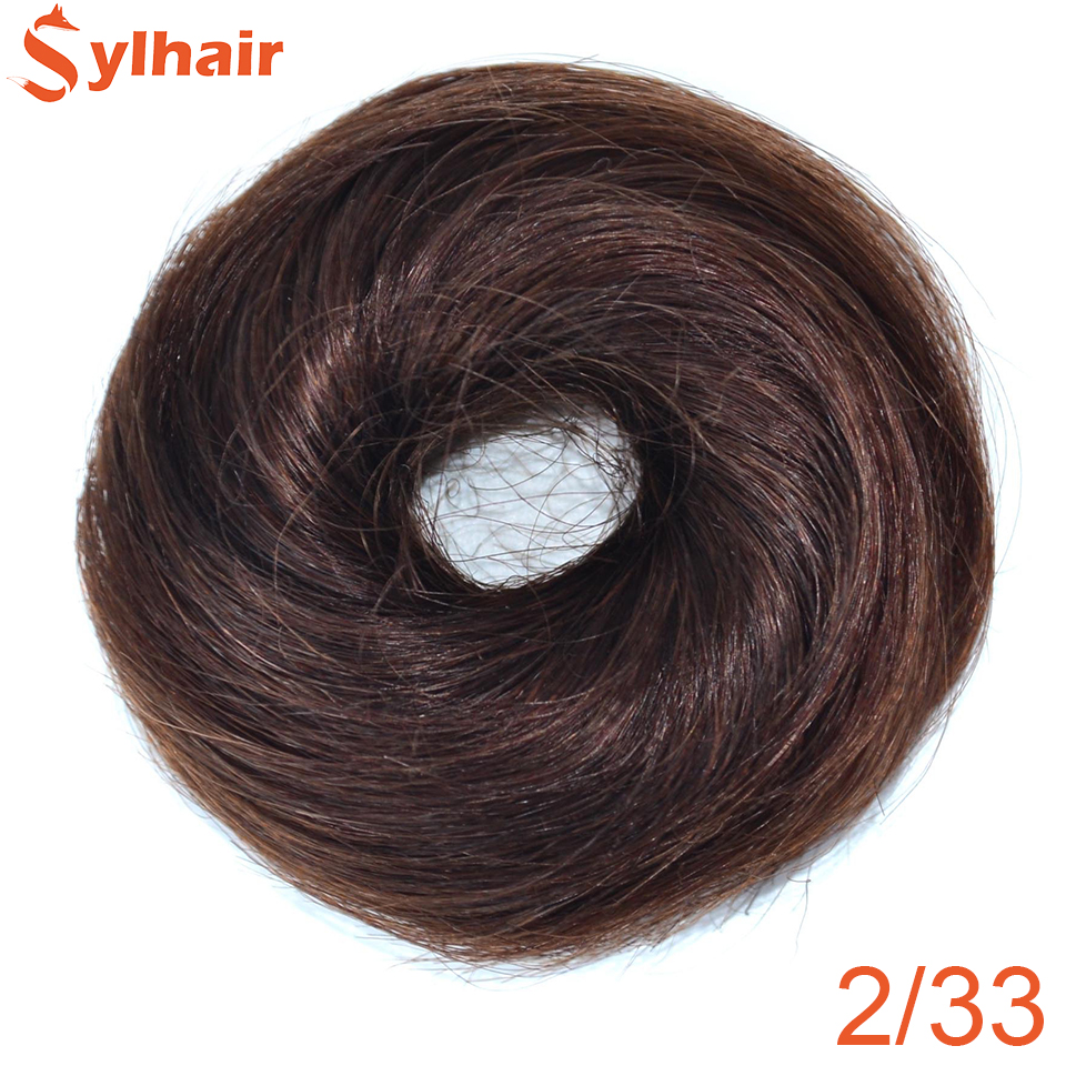 Sylhair Women's Hair Buns Synthetic Hair Curly Chignon Messy Bun Hair Messy Buns Updo Roller Hairpiece For Women: ZFQ-2-33
