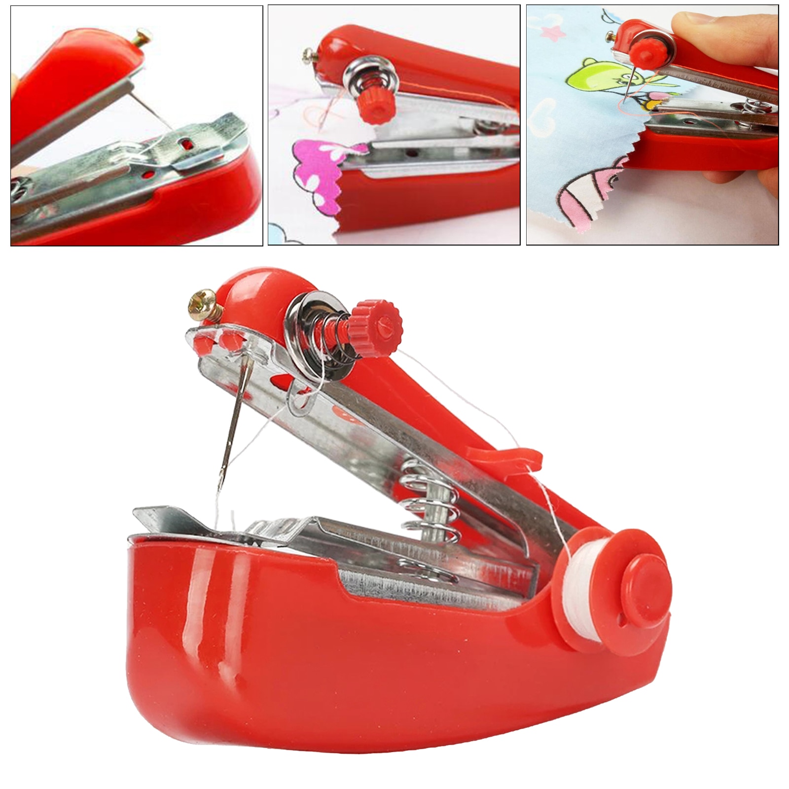 Portable Mini Sewing Machine Desktop Cordless Repairs Machine Home Kids Use