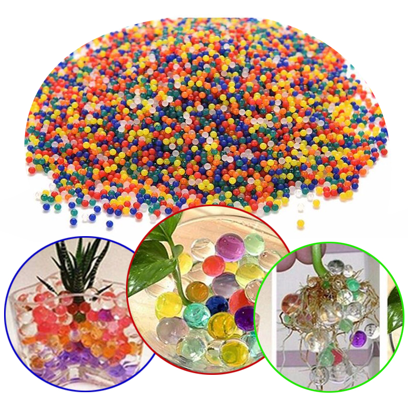 100 Stck Perle Boden Wasser Perlen Gel Ball Für Blume Schlamm sich Magie Gelee Kugeln Blumen- Anlage obst gemüse hause Dekoration