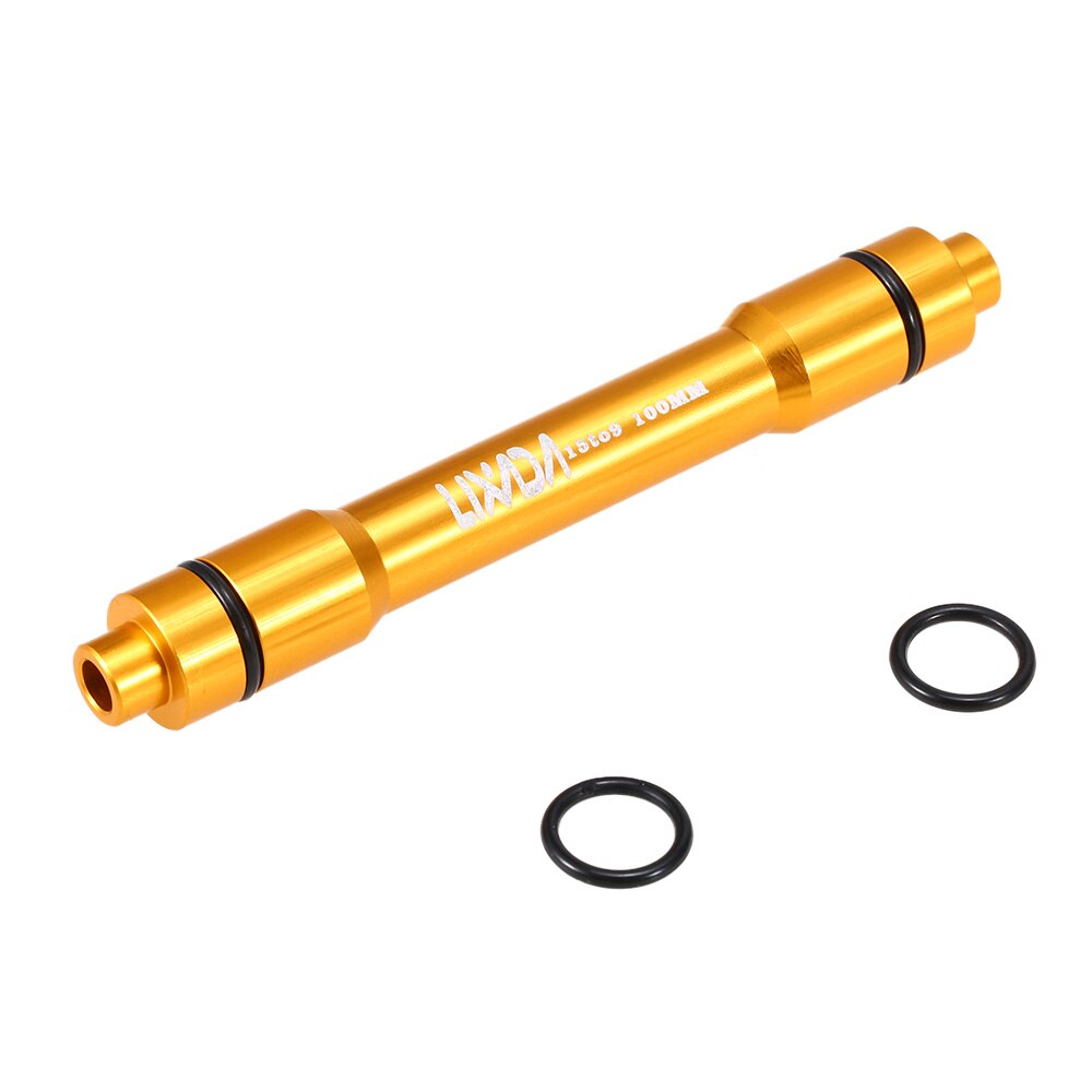 Lixada 12mm bis 9mm QR Adapter MTB Fahrrad Steckachse Hub schnell Freisetzung 135mm Fahrrad Vorderrad Hub Adapter: 15 zu 9 100mm Gold