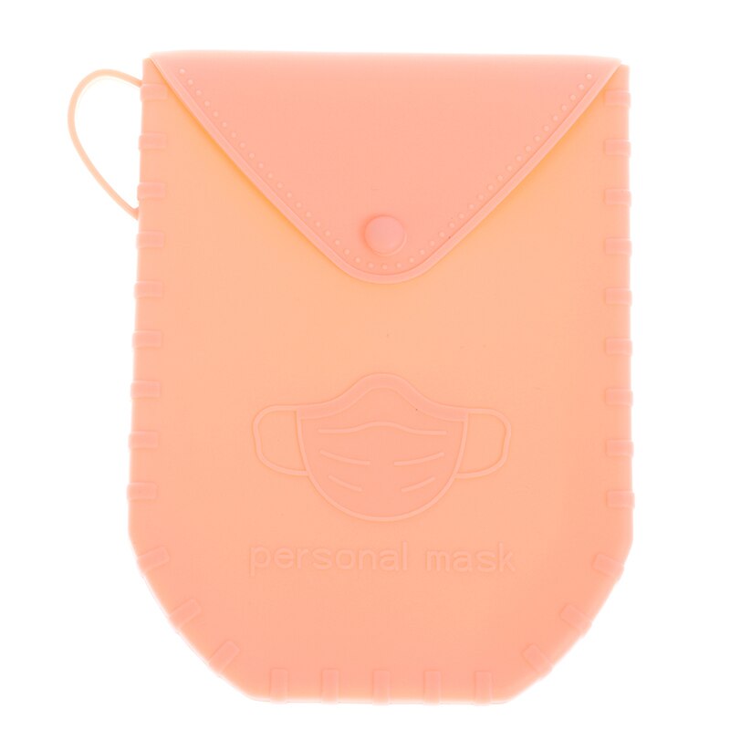 1Pc Draagbare Masker Clips Wegwerp Gezichtsmasker Storage Case Container Opvouwbare Recycling Masker Holder Tassen Artefact: Ivoor