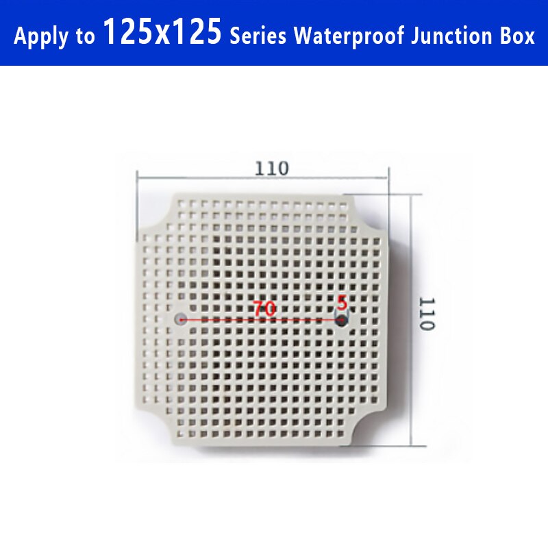 Caixa de plástico à prova d' água ip67, placa inferior de instalação, acessórios de material abs: Lavanda
