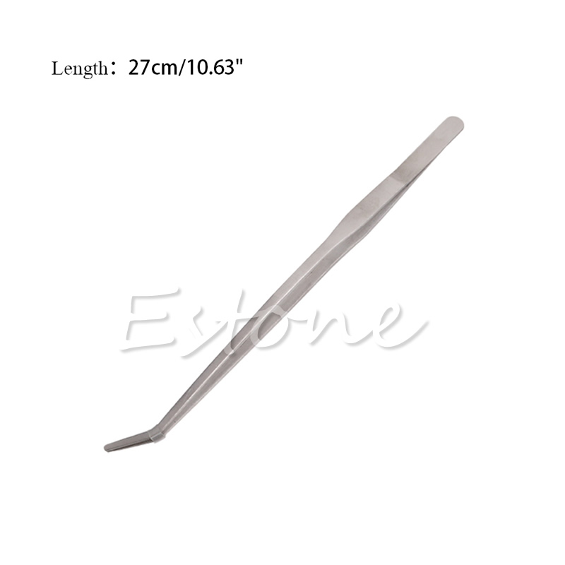 Aquarium Live-Panzer Kurve Anlage Lange Zange Edelstahl Pinzette 27/38/48cm: Weiß