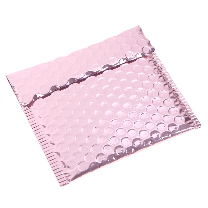 10pcs Rose Gold Bubble Envelop/Rose Gold Foil Bubble Mailer for Packaging & Wedding Favor Bag&Mailing Envelopes