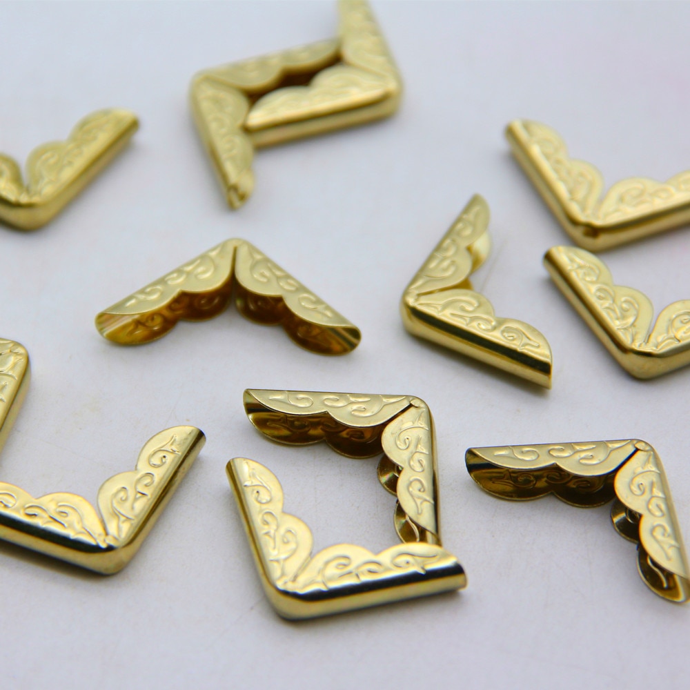 50pc Gold Color Metal Corners For Book Folder Scra... – Grandado