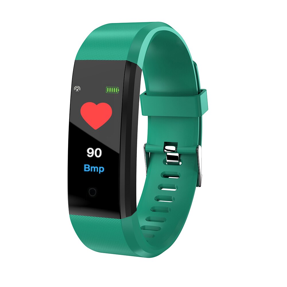Pulsera inteligente deportiva resistente al agua IP67, con pantalla TFT de 0,96 pulgadas, control del ritmo cardíaco y de la presión arterial, para Fitness y calorías: B