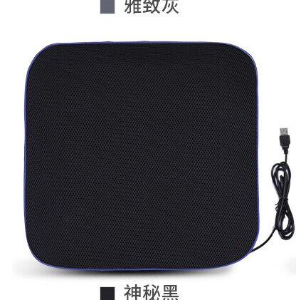Cojín de ventilador de aire para asiento de coche, almohadilla de ventilación, USB, para silla de oficina: 3
